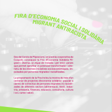 Fira d'economia social i solidària migrant antiracista